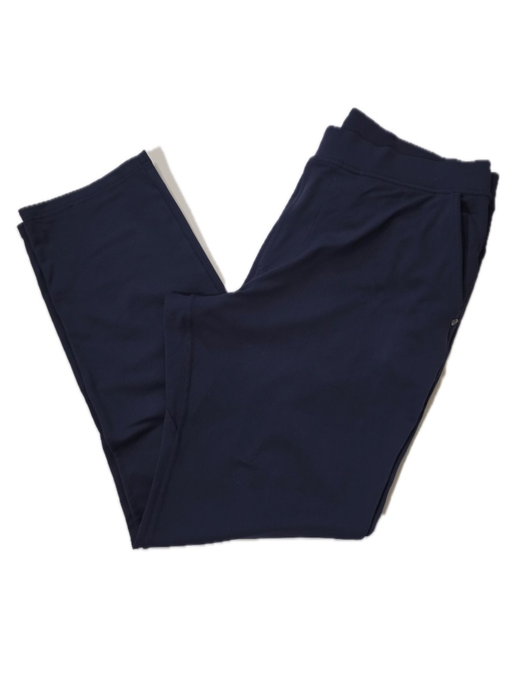 Skechers Slip-Ins Pants Womens L Blue Ankle Slim Fit Pockets Joggers Workwear